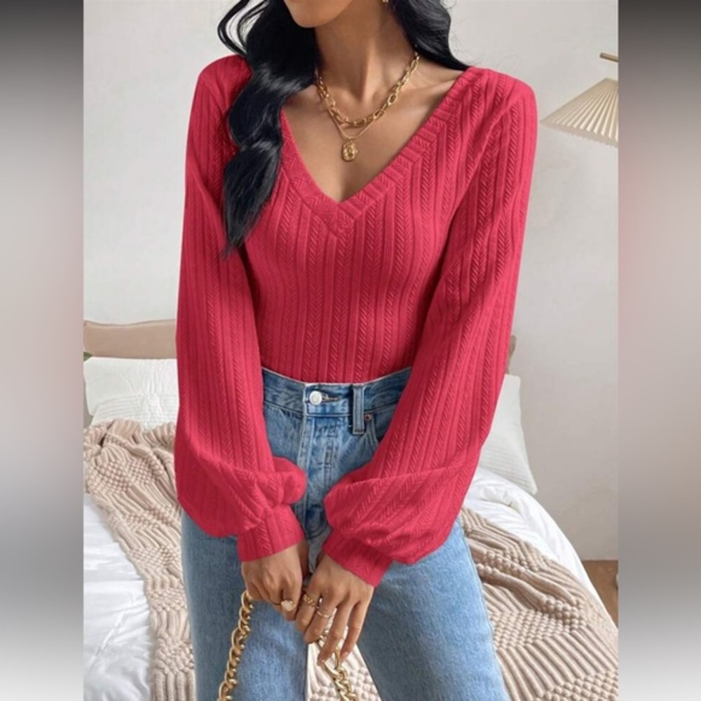 SHEIN Hot Pink Sweater - M
